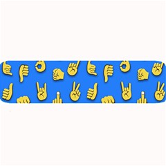 Emojis Hands Fingers Background Large Bar Mats by Celenk