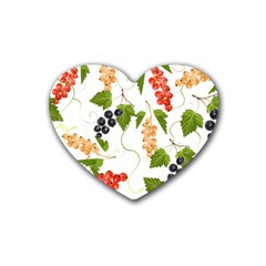 Juicy Currants Rubber Coaster (heart) 