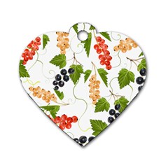 Juicy Currants Dog Tag Heart (two Sides)