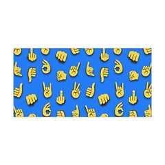 Emojis Hands Fingers Background Yoga Headband by Celenk