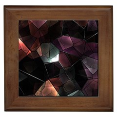 Crystals Background Design Luxury Framed Tiles