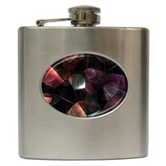 Crystals Background Design Luxury Hip Flask (6 Oz) by Celenk