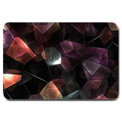 Crystals Background Design Luxury Large Doormat  by Celenk