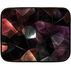 Crystals Background Design Luxury Fleece Blanket (mini) by Celenk