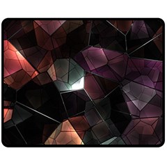 Crystals Background Design Luxury Fleece Blanket (medium)  by Celenk