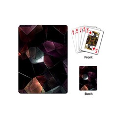 Crystals Background Design Luxury Playing Cards (mini)  by Celenk