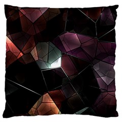 Crystals Background Design Luxury Standard Flano Cushion Case (two Sides) by Celenk