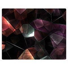 Crystals Background Design Luxury Double Sided Flano Blanket (medium)  by Celenk