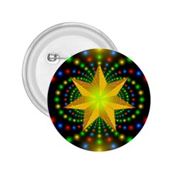 Christmas Star Fractal Symmetry 2.25  Buttons