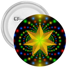 Christmas Star Fractal Symmetry 3  Buttons