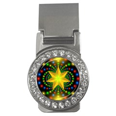 Christmas Star Fractal Symmetry Money Clips (CZ) 