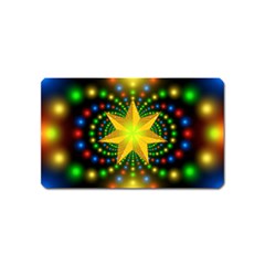 Christmas Star Fractal Symmetry Magnet (Name Card)