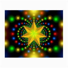 Christmas Star Fractal Symmetry Small Glasses Cloth (2-Side)