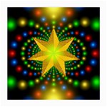 Christmas Star Fractal Symmetry Medium Glasses Cloth (2-Side) Front