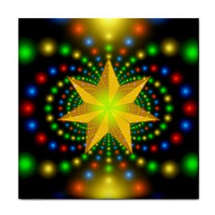 Christmas Star Fractal Symmetry Face Towel