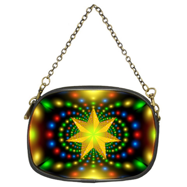 Christmas Star Fractal Symmetry Chain Purses (One Side) 