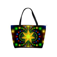 Christmas Star Fractal Symmetry Shoulder Handbags