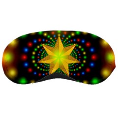 Christmas Star Fractal Symmetry Sleeping Masks