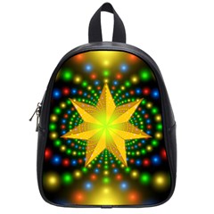 Christmas Star Fractal Symmetry School Bag (Small)