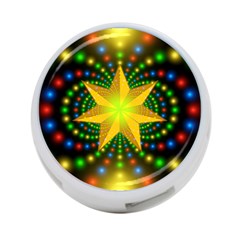 Christmas Star Fractal Symmetry 4-Port USB Hub (One Side)