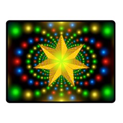 Christmas Star Fractal Symmetry Fleece Blanket (Small)