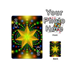 Christmas Star Fractal Symmetry Playing Cards 54 (Mini) 