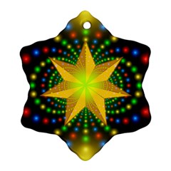 Christmas Star Fractal Symmetry Ornament (Snowflake)