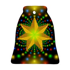 Christmas Star Fractal Symmetry Ornament (Bell)