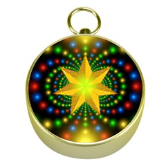 Christmas Star Fractal Symmetry Gold Compasses