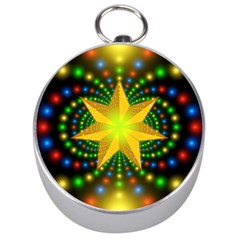 Christmas Star Fractal Symmetry Silver Compasses