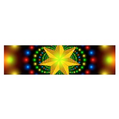 Christmas Star Fractal Symmetry Satin Scarf (Oblong)