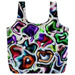 Background Texture Pattern Full Print Recycle Bags (L)  Front