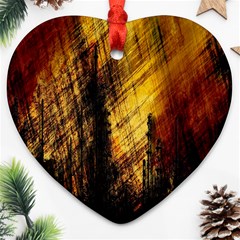 Refinery Oil Refinery Grunge Bloody Ornament (heart) by Celenk