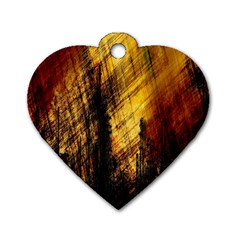 Refinery Oil Refinery Grunge Bloody Dog Tag Heart (one Side)