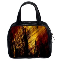 Refinery Oil Refinery Grunge Bloody Classic Handbags (2 Sides) by Celenk