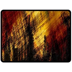 Refinery Oil Refinery Grunge Bloody Fleece Blanket (large)  by Celenk