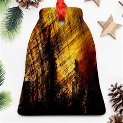 Refinery Oil Refinery Grunge Bloody Ornament (bell) by Celenk