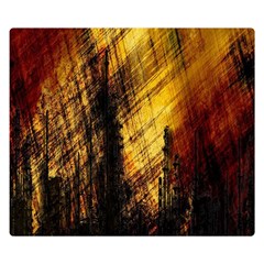 Refinery Oil Refinery Grunge Bloody Double Sided Flano Blanket (small)  by Celenk