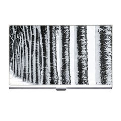 Row Trees Nature Birch Business Card Holders by Celenk