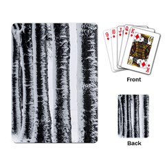 Row Trees Nature Birch Playing Card by Celenk