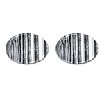 Row Trees Nature Birch Cufflinks (Oval) Front(Pair)