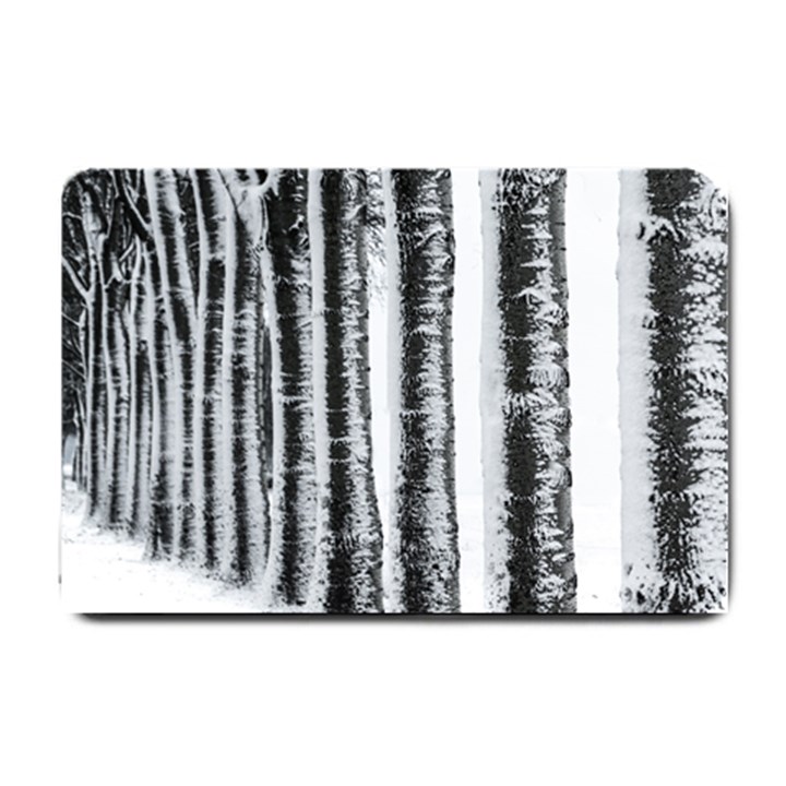 Row Trees Nature Birch Small Doormat 