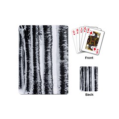 Row Trees Nature Birch Playing Cards (mini)  by Celenk