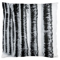 Row Trees Nature Birch Large Cushion Case (two Sides) by Celenk