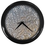 Eiskristalle Hardest Frozen Texture Wall Clocks (Black) Front