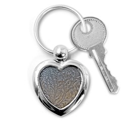 Eiskristalle Hardest Frozen Texture Key Chains (heart)  by Celenk