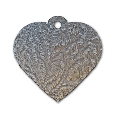 Eiskristalle Hardest Frozen Texture Dog Tag Heart (two Sides) by Celenk