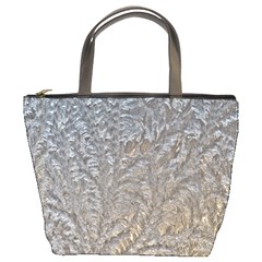 Eiskristalle Hardest Frozen Texture Bucket Bags by Celenk