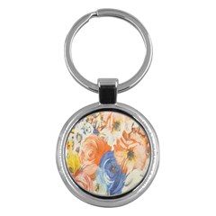 Texture Fabric Textile Detail Key Chains (Round) 