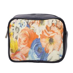 Texture Fabric Textile Detail Mini Toiletries Bag 2-Side